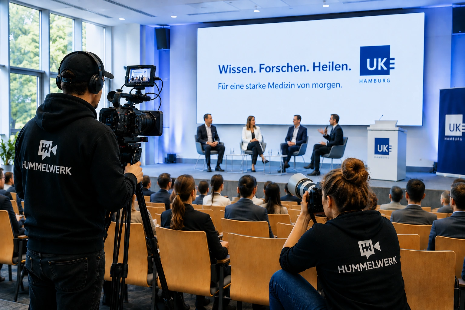 HUMMELWERK Film- und Fotoproduktion bei einer Veranstaltung im UKE