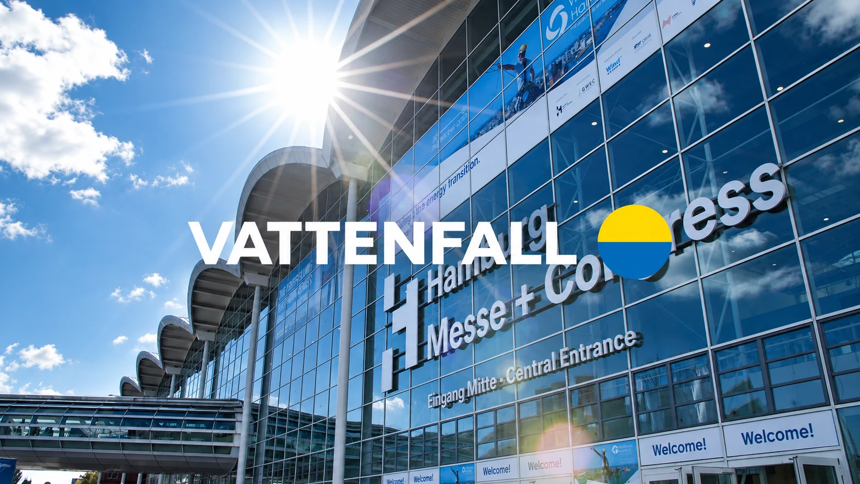 Vattenfall Event Content Repurposing vor der Hamburg Messe und Congress